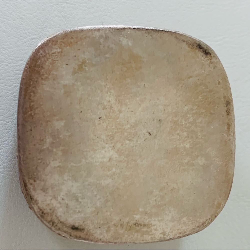 Vintage Asian porcelain shard lid metal silver trinket box - Picture 6 of 9